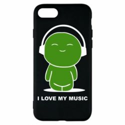 Чохол для iPhone 7 я люблю мою музику - PrintSalon
