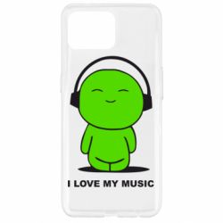 Чохол для Oppo Reno 4 Lite я люблю мою музику - PrintSalon