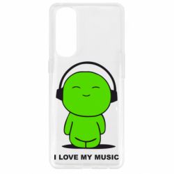 Чохол для Oppo Reno 4 Pro я люблю мою музику - PrintSalon