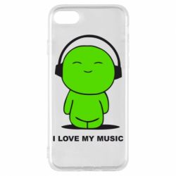 Чохол для iPhone 8 я люблю мою музику - PrintSalon