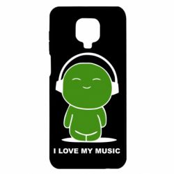 Чохол для Xiaomi Redmi Note 9S / 9Pro / 9Pro Max я люблю мою музику - PrintSalon
