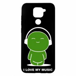Чохол для Xiaomi Redmi Note 9 / Redmi 10X я люблю мою музику - PrintSalon