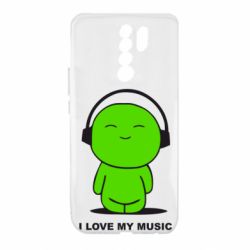 Чохол для Xiaomi Redmi 9 я люблю мою музику - PrintSalon