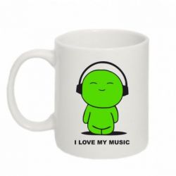 Чашка 320ml я люблю мою музику - PrintSalon