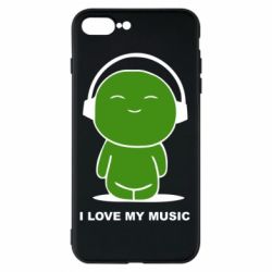 Чохол для iPhone 8 Plus я люблю мою музику - PrintSalon