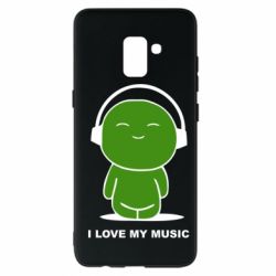Чохол для Samsung A8+ 2018 я люблю мою музику - PrintSalon