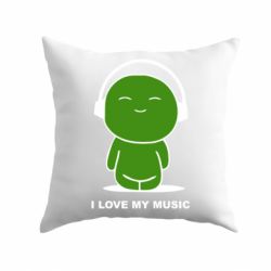 Подушка я люблю мою музику - PrintSalon