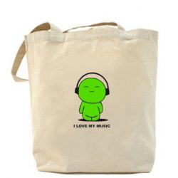 Торба я люблю мою музику - PrintSalon