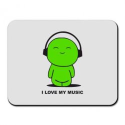 Килимок для миші я люблю мою музику - PrintSalon