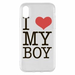 Чехол для iPhone X/Xs I love my - PrintSalon