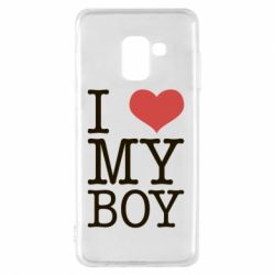 Чехол для Samsung A8 2018 I love my - PrintSalon