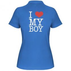 Женское поло I love my - PrintSalon