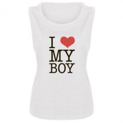 Женская майка I love my - PrintSalon