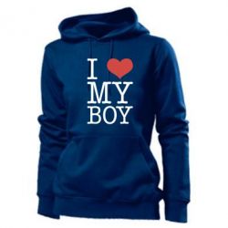 Женское худи I love my - PrintSalon