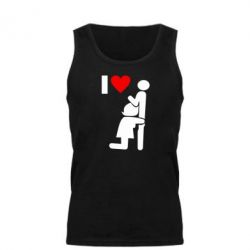 Мужская майка I love oral - PrintSalon