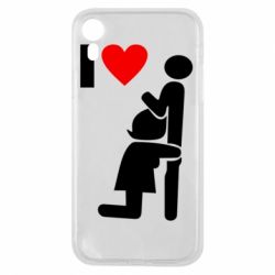 Чехол для iPhone XR I love oral - PrintSalon