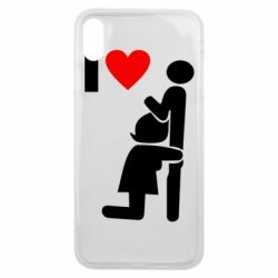 Чехол для iPhone Xs Max I love oral - PrintSalon