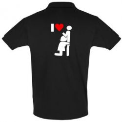 Мужское поло I love oral - PrintSalon