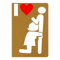 Блокнот с принто I love oral - PrintSalon