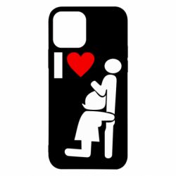 Чехол для iPhone 12 I love oral - PrintSalon