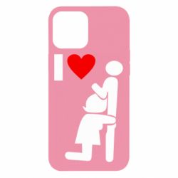 Чехол для iPhone 12 Pro Max I love oral - PrintSalon