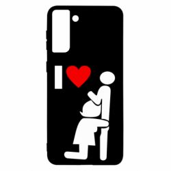 Чехол для Samsung S21 Ultra I love oral - PrintSalon