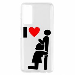 Чехол для Huawei P Smart 2021 I love oral - PrintSalon