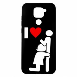 Чехол для Xiaomi Redmi Note 9/Redmi 10X I love oral - PrintSalon