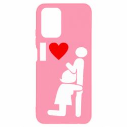 Чехол для Xiaomi Redmi Note 10 I love oral - PrintSalon