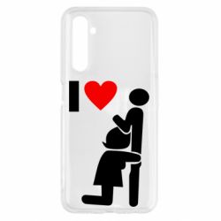 Чехол для Realme 6 I love oral - PrintSalon