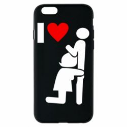 Чехол для iPhone 6/6S I love oral - PrintSalon
