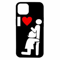 Чехол для iPhone 14 I love oral - PrintSalon