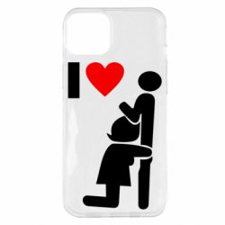 Чехол для iPhone 14 Plus I love oral - PrintSalon