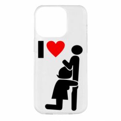 Чехол для iPhone 14 Pro I love oral - PrintSalon
