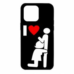 Чехол для iPhone 14 Pro Max I love oral - PrintSalon