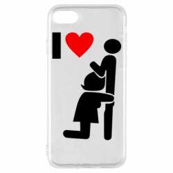 Чехол для iPhone 7 I love oral - PrintSalon