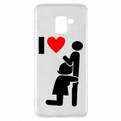 Чехол для Samsung A8+ 2018 I love oral - PrintSalon