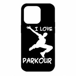 Чехол для iPhone 14 Pro I love parkour - PrintSalon