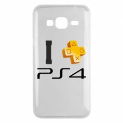 Чехол для Samsung J3 2016 I love PS4 - PrintSalon