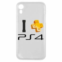 Чехол для iPhone XR I love PS4