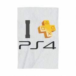Полотенце с принтом I love PS4 - PrintSalon