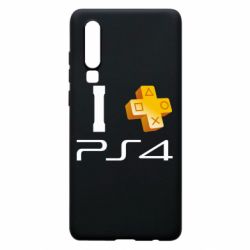 Чехол для Huawei P30 I love PS4 - PrintSalon