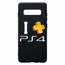 Чехол для Samsung S10+ I love PS4 - PrintSalon