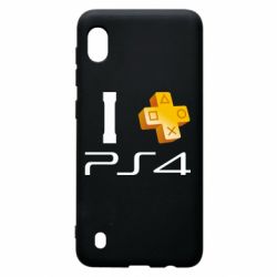 Чехол для Samsung A10 I love PS4 - PrintSalon