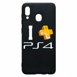 Чехол для Samsung A30 I love PS4 - PrintSalon