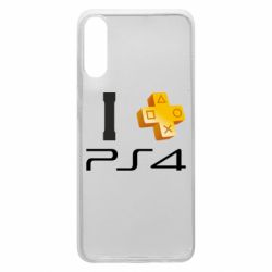 Чехол для Samsung A70 I love PS4 - PrintSalon