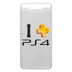 Чехол для Samsung A80 I love PS4 - PrintSalon