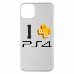 Чехол для iPhone 11 Pro Max I love PS4 - PrintSalon