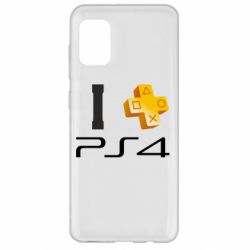 Чехол для Samsung A31 I love PS4 - PrintSalon