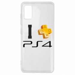 Чехол для Samsung A41 I love PS4 - PrintSalon